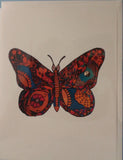 Handmade Zen Mind Artwork Blank Greeting Card - Butterfly - Kimberly Fagan