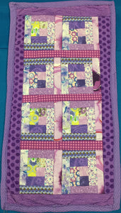 Lavender Dots Quilted - Small Table Runner made by Brenneman's Quilt & Sew