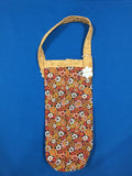 Quilted Wine Bag - Flowers made by Brenneman's Quilt & Sew