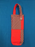 Quilted Wine Bag - Red, White & Blue with Stars made by Brenneman's Quilt & Sew