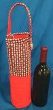 Quilted Wine Bag - Red, White & Blue with Stars made by Brenneman's Quilt & Sew